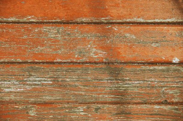 背景,质地关于老的木材嵌板和剥皮颜料.
