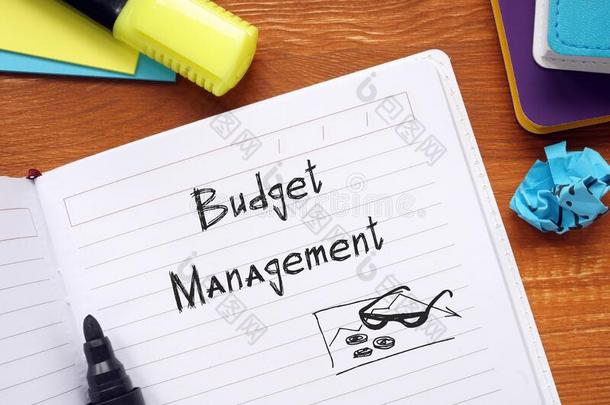 商业观念关于预算管理和短语向指已提到的人希