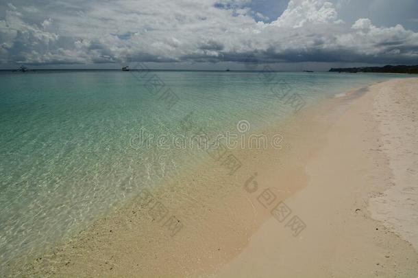 结晶海域.白色的海滩.长滩岛岛.西方的维萨亚斯.Philippines菲律宾