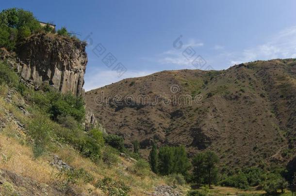 看法关于山风景采用<strong>配有</strong>饰菜的,亚美尼亚,精心选择的集中
