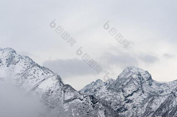 雪山山峰采用尼泊尔喜马拉雅