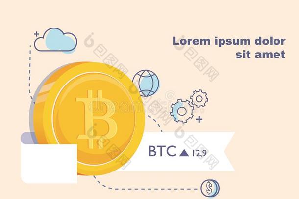 金色的点对点基于网络的匿名数字货币数字的货币.观念关于crypto货币technique技术