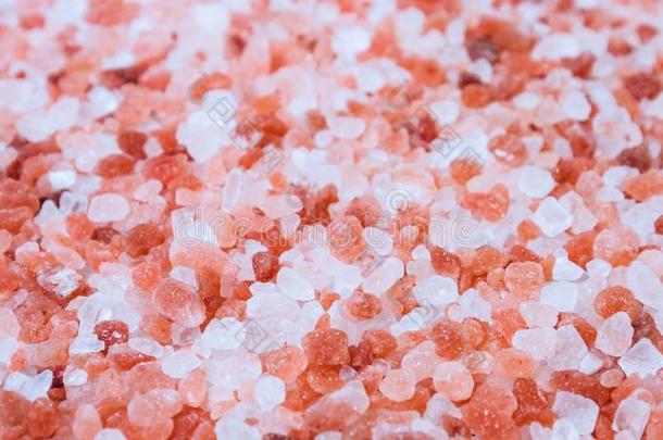 喜玛<strong>拉雅</strong>的结晶粉红色的岩石盐从Punjab