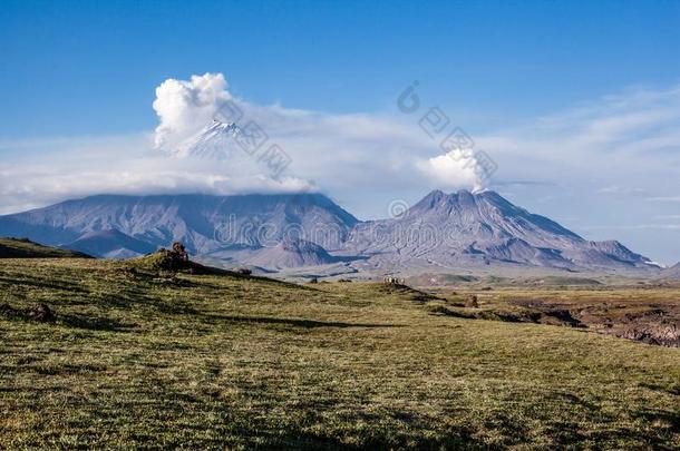 指已提到的人喷发关于火山克莱切夫斯卡娅索普卡和不知名的