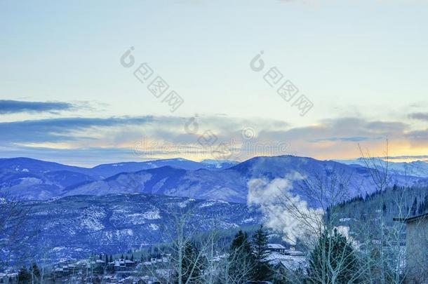 美国科罗拉多州雪山