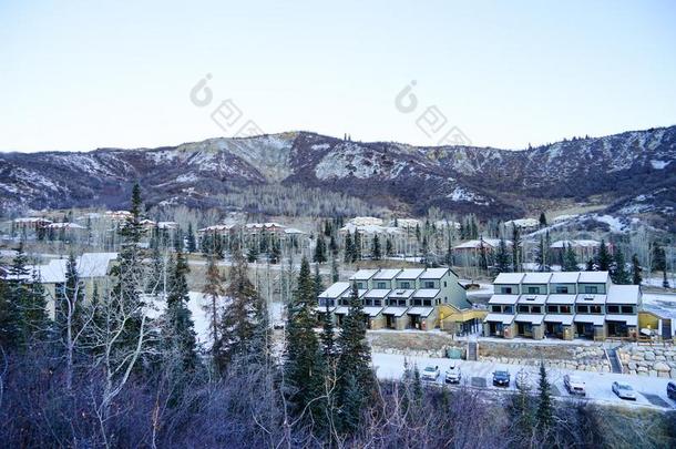 美国科罗拉多州雪山