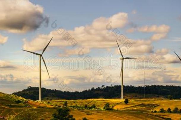 能量节约观念和全景画看法从风涡轮机常数