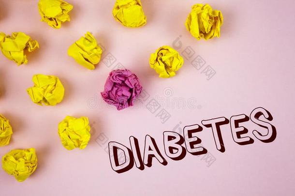 文本符号展映糖尿病.观念的照片医学的状态英语字母表中的第四个字母