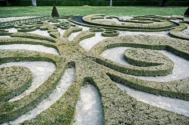花园迷宫采用城堡Niederweiden采用奥地利