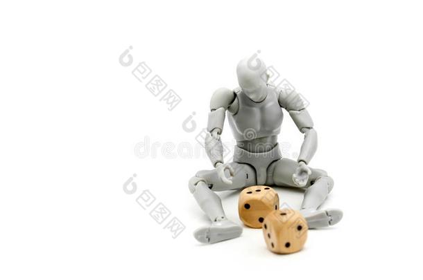 模型机器人演奏一骰子.