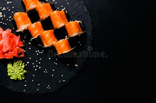 寿司名册放置传统的日本人烹饪