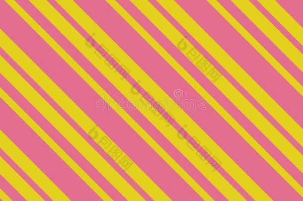 无缝的模式.粉红色的条纹向黄色的背景.有条纹的diagram图表
