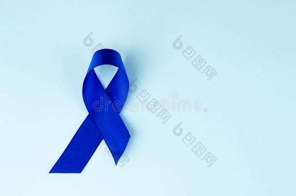 蓝色带察觉.冒号癌症,结肠直肠的癌症,小孩阿布