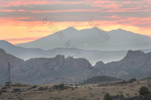 日出花岗岩小谷山,普雷斯科特,亚利桑那州美利坚合众国