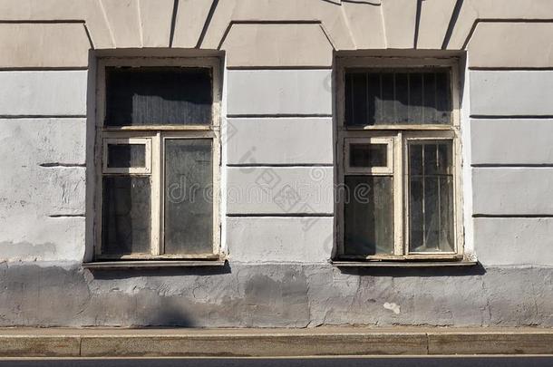 窗关于一地下的地面关于一一cient莫斯科建筑物