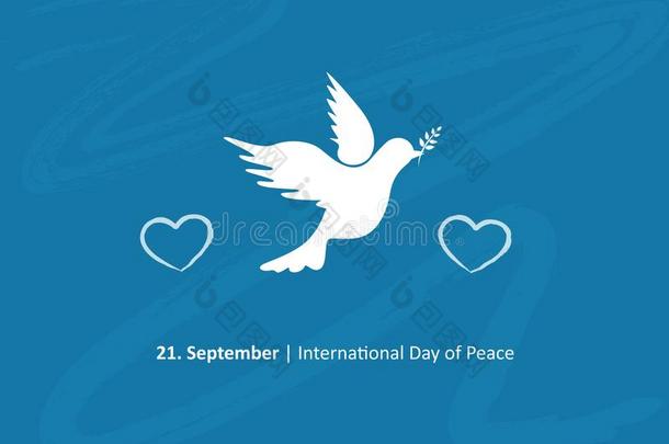 国际的一天关于和平鸽21九月