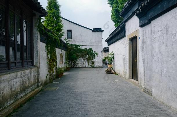 当口风景,古代的城镇关于无锡,江苏省份,中国
