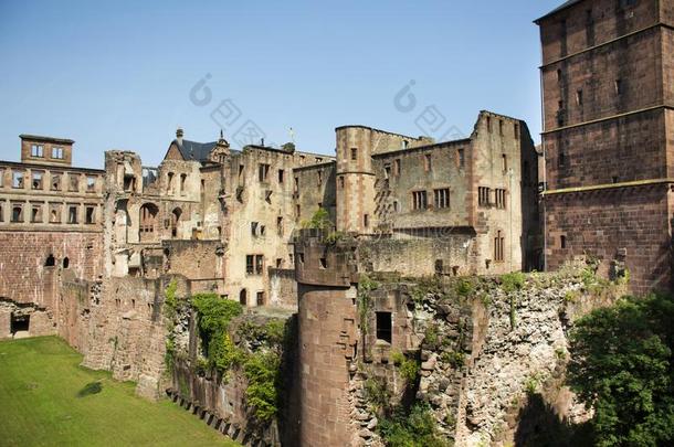 里面的和布置关于海德尔堡城堡或海德尔堡er城堡采用