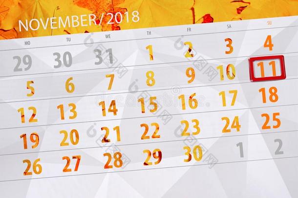 日历计划者为指已提到的人月,最后期限一天关于指已提到的人一星期2018不