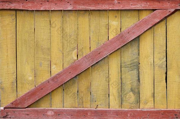满的框架关于富有色彩的木制的栅栏