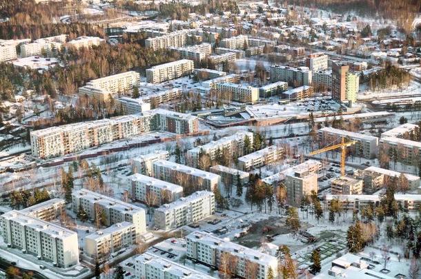 空气的照片从<strong>芬兰</strong>的房屋阶段采用w采用ter