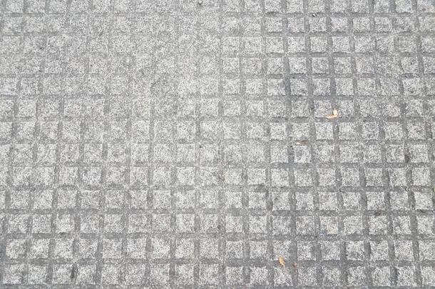 灰色的水泥长方形质地或模式向水泥人行道