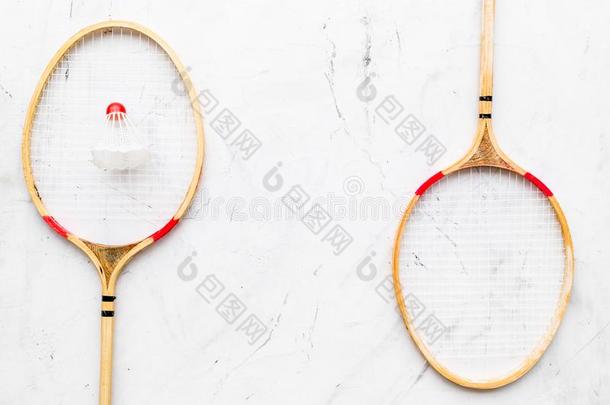 羽毛球观念.羽毛球球拍和羽毛球向白色的SaoTomePrincipe圣多美和普林西比