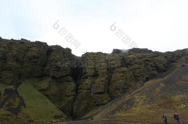 野地山峡向斯奈费尔斯尼斯冰岛