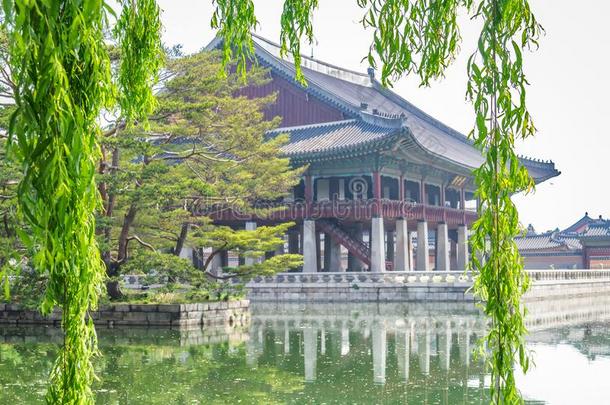 景福宫宫和自然的框架