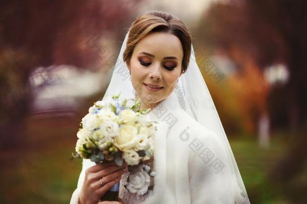 肖像关于美丽的新娘,婚礼主题