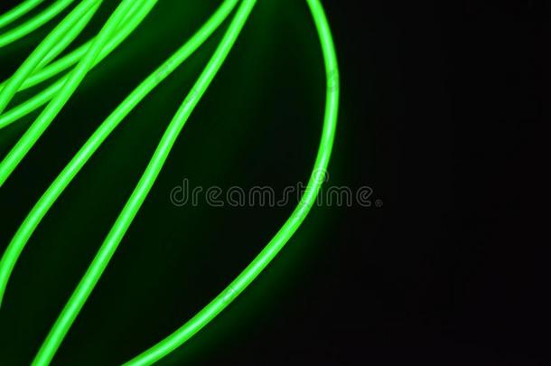 有毒的绿色的发光的电致发光金属丝和不同的int.安静