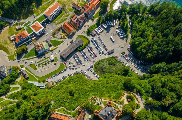 空气的看法向霍恩施旺高城堡怀孕,巴伐利亚,德国
