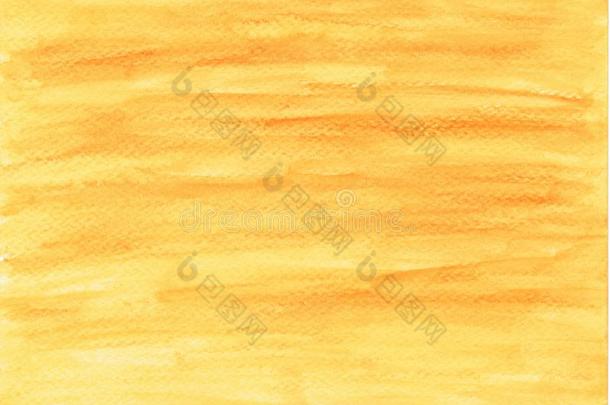 手绘水彩洗背景采用黄色的和桔子Coloran美国科罗拉多州