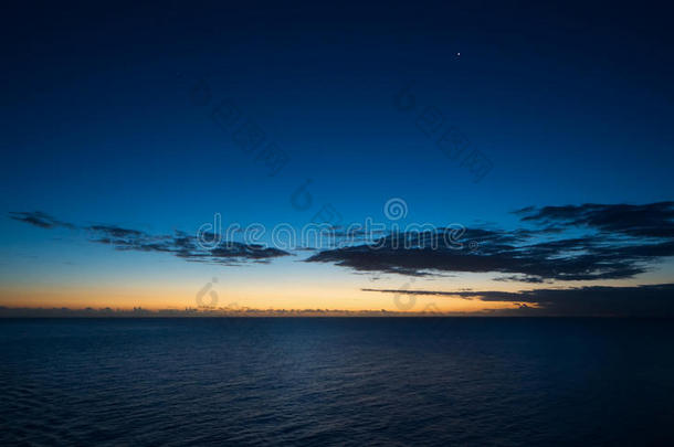 加勒比海海-格林纳达岛-日落