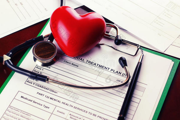 心脏病专家听诊器纸保险