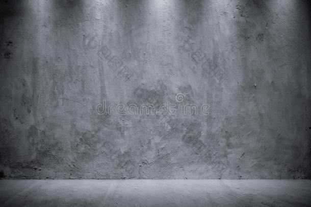 灰色粉饰灰泥具体的墙和地面复制品空间背景