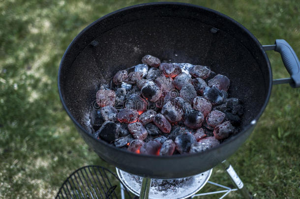 barbecue吃烤烧肉的野餐烧烤井灼热的和燃烧的热的木炭团矿煤英语字母表的第6个字母