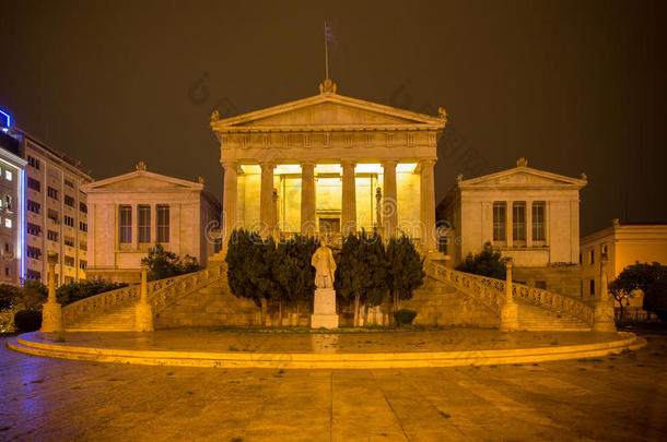 国家的图书馆关于希腊采用雅典