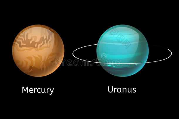 高的质量汞星系天文学天王星行星科学一滴