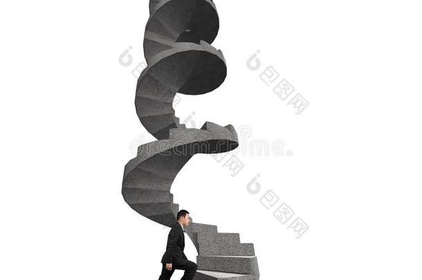 商人攀登的具体的<strong>螺旋楼梯</strong>