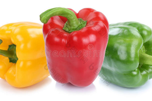 钟胡椒胡椒s红辣椒红辣椒s富有色彩的蔬菜食物isolation隔离
