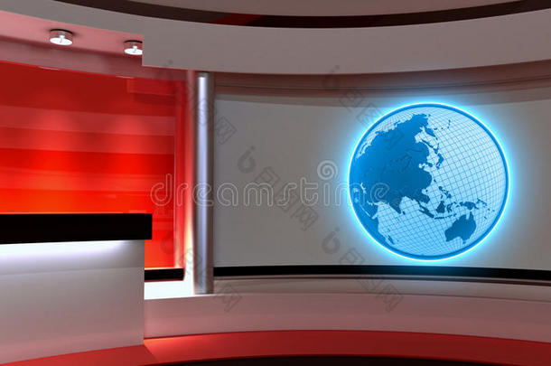 television电视机工作室.新闻工作室.红色的工作室.指已提到的人完美的背景幕布为任何的