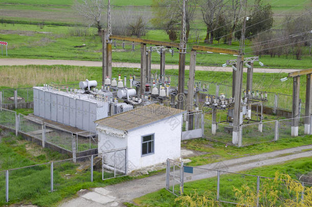 用电的变电站为动力供给向一工业的设备