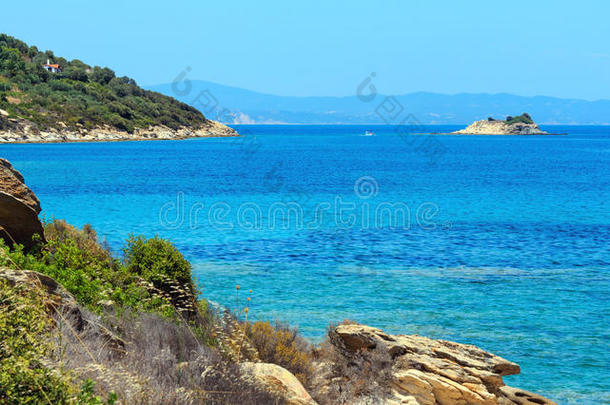 锡索尼亚海岸,哈尔基季基半岛,希腊.