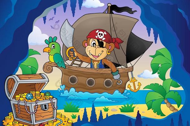 小船和海盗猴主题4