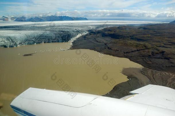 SkafaFellskull冰河冰碛空气的看法,斯卡夫塔费德国家