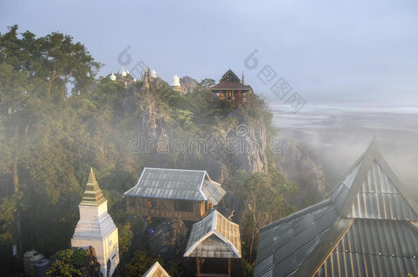 泰国或高棉的佛教寺或僧院预案拉赫努森美丽的ThaiAirwaysInternational泰航国际庙
