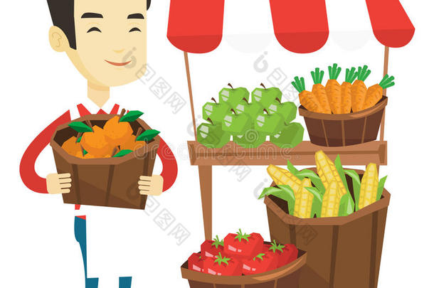 <strong>蔬菜水果</strong>商和成果和蔬菜.