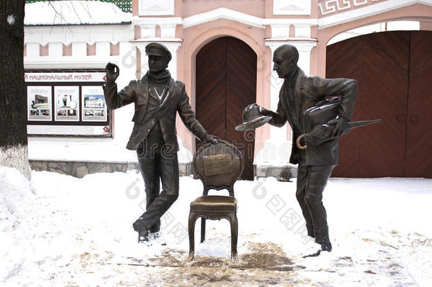 纪念碑向主持人狂饮作乐和基萨伏罗比宁-切博克萨雷