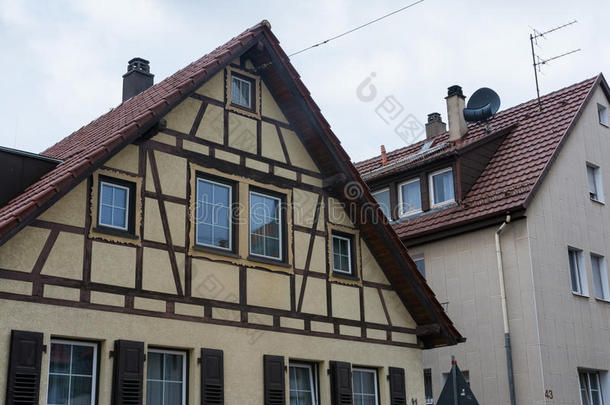 典型的德国的法奇沃克豪斯地区住宅的建筑师